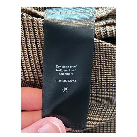 Rag & Bone pants Rebecca Glen plaid wool brown size 8 - Picture 8 of 8